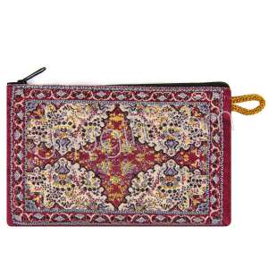 Kilim Desenli Dokuma Cüzdan