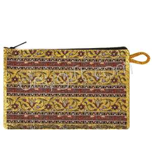Kilim Desenli Dokuma Cüzdan
