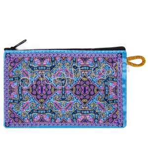 Kilim Desenli Dokuma Cüzdan