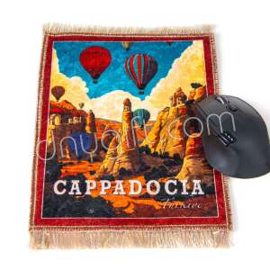Dokuma Minyatür Halı Mousepad Kapadokya