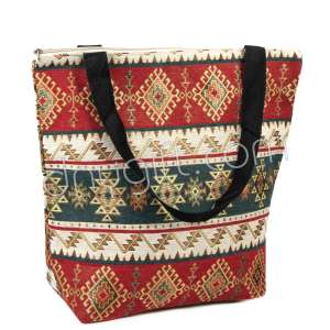 Kilim Desenli Goblen Plaj Çanta
