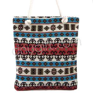 Kilim Desenli Heybe Çanta