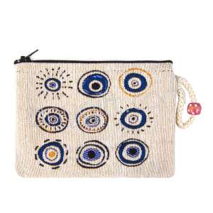 Nazar Desenli Goblen Cüzdan