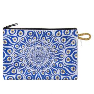 Nazar Desenli Dokuma Cüzdan