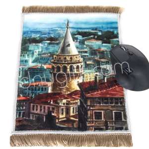 Dokuma Minyatür Bambu Mouse Pad İstanbul
