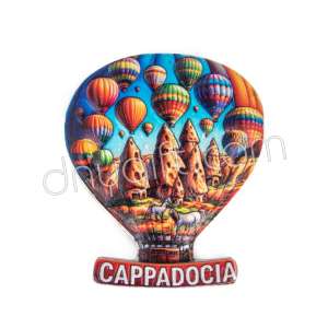 Polyester Kapadokya Balonlu Magnet 2 No