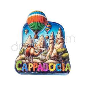 Polyester Kapadokya Balonlu Magnet 7 No