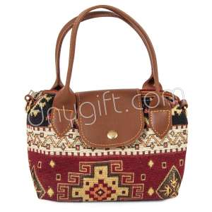 Kilim Desenli Rosto Çanta