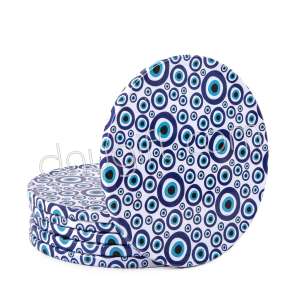 Nazar Boncuğu Desenli Osmanlı Bardak Altı