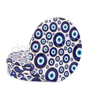 Nazar Boncuğu Desenli Osmanlı Bardak Altı