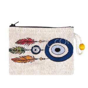 Nazar Desenli Goblen Cüzdan