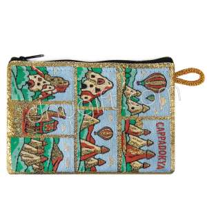 Kapadokya Desenli Dokuma Cüzdan