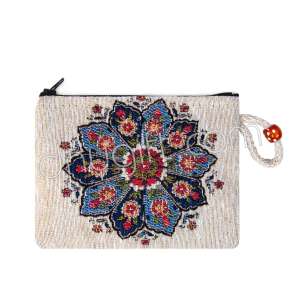 Mandala Desenli Goblen Cüzdan