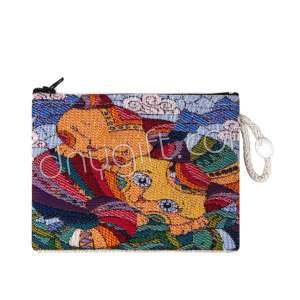 Kedi Desenli Goblen Cüzdan