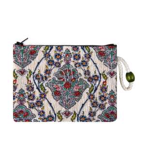 Çini Desenli Goblen Cüzdan