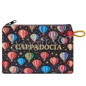 Kapadokya Desenli Dokuma Cüzdan
