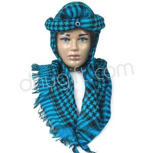 Puşi Desenli Arap Bedevi Şapka