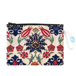 Çini Desenli Goblen Cüzdan
