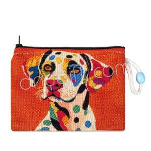 Köpek Desenli Goblen Cüzdan