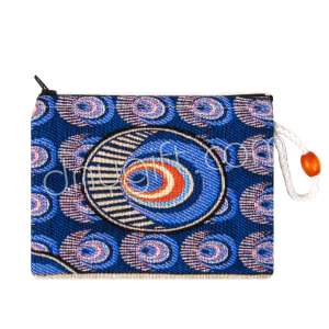 Nazar Boncuğu Desenli Goblen Cüzdan