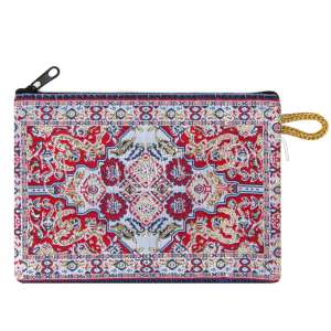 Kilim Desenli Dokuma Cüzdan