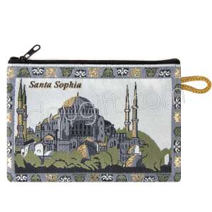 İstanbul Desenli Dokuma Cüzdan