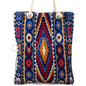 Otantik Kilim Desenli Heybe Çanta