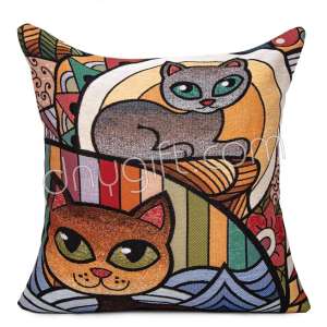 45x45 Kedili Otantik Goblen Minder