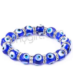 10 mm Glass Eye Bracelet No: 3283