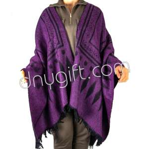 Jacquard Poncho