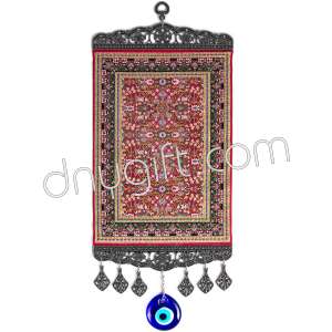 20 cm Turkish Miniature Carpet Designed Woven Wall Hanging Ornament 4