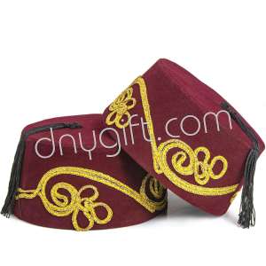 Embroidered Turkish Fez